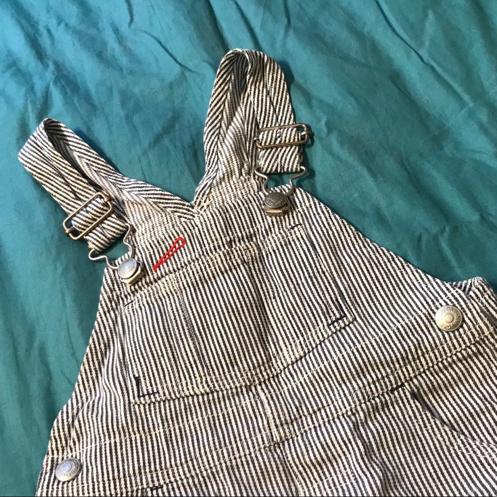 Vintage Baby Gap Striped Overalls